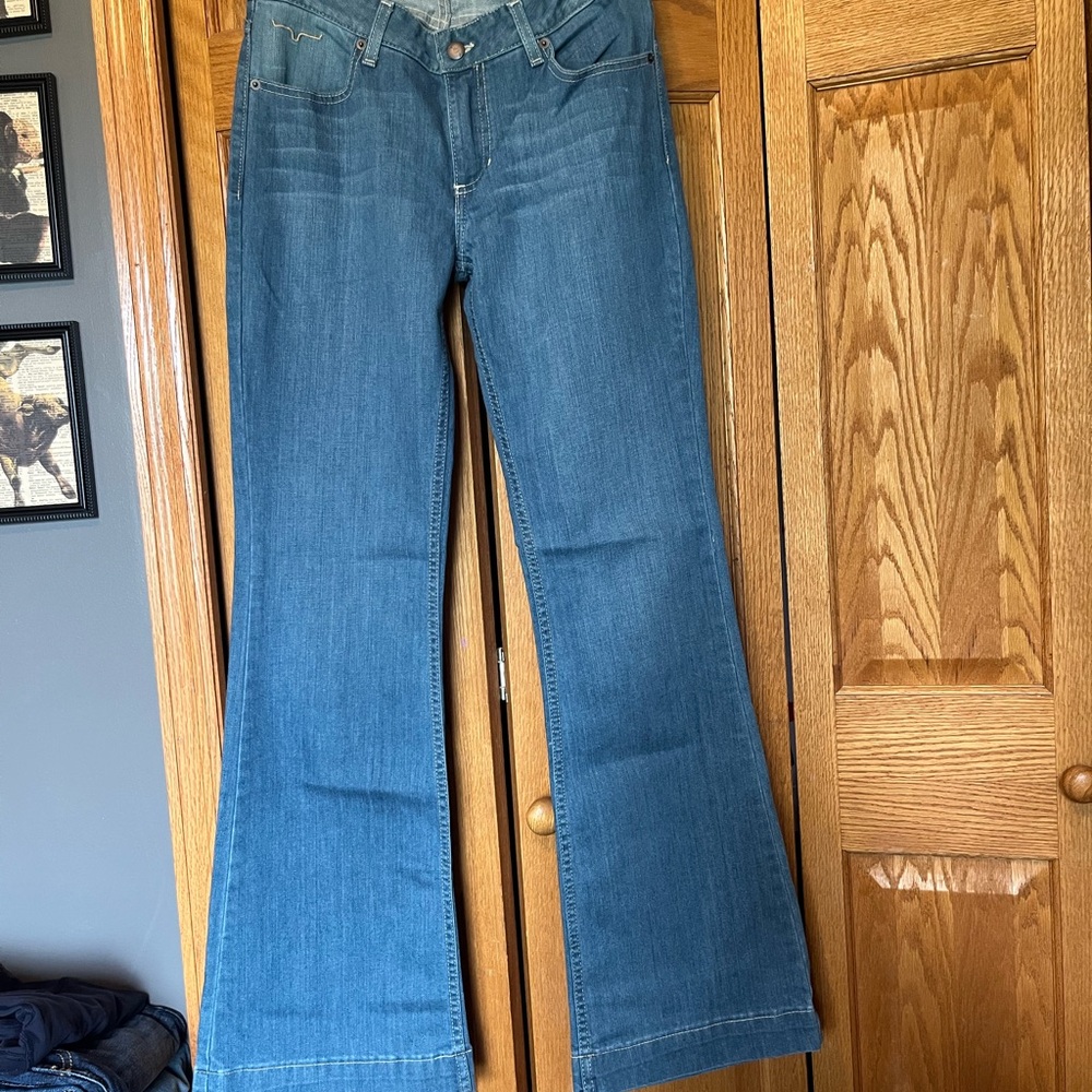 Women’s Kimes Ranch Blue Flare Wide Leg Jeans